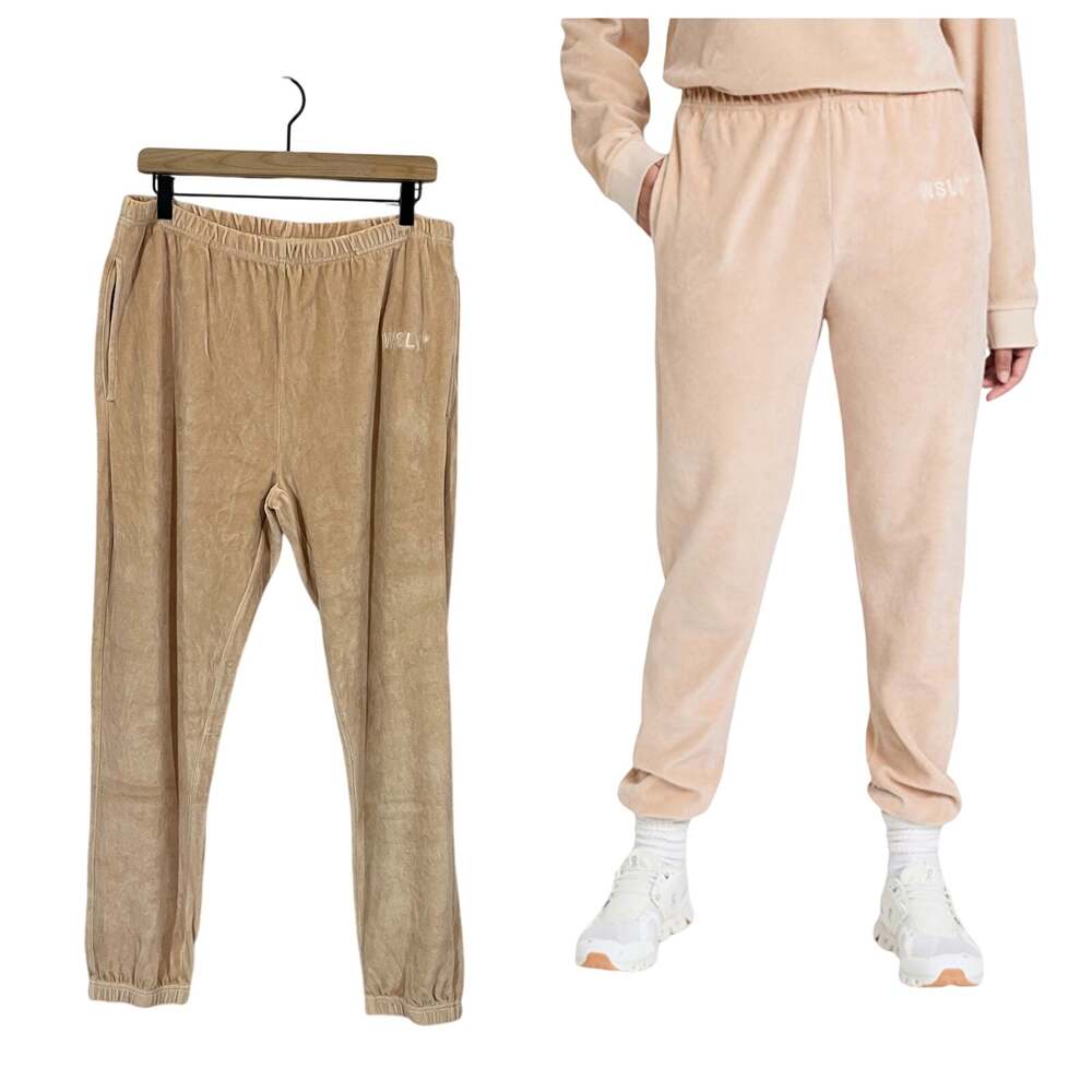 NWT Bandier WSLY Eco Plush Classic Pocket Jogger - Quartz - XL